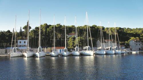 Marina Rogač - sailboats (photo taken 2019)